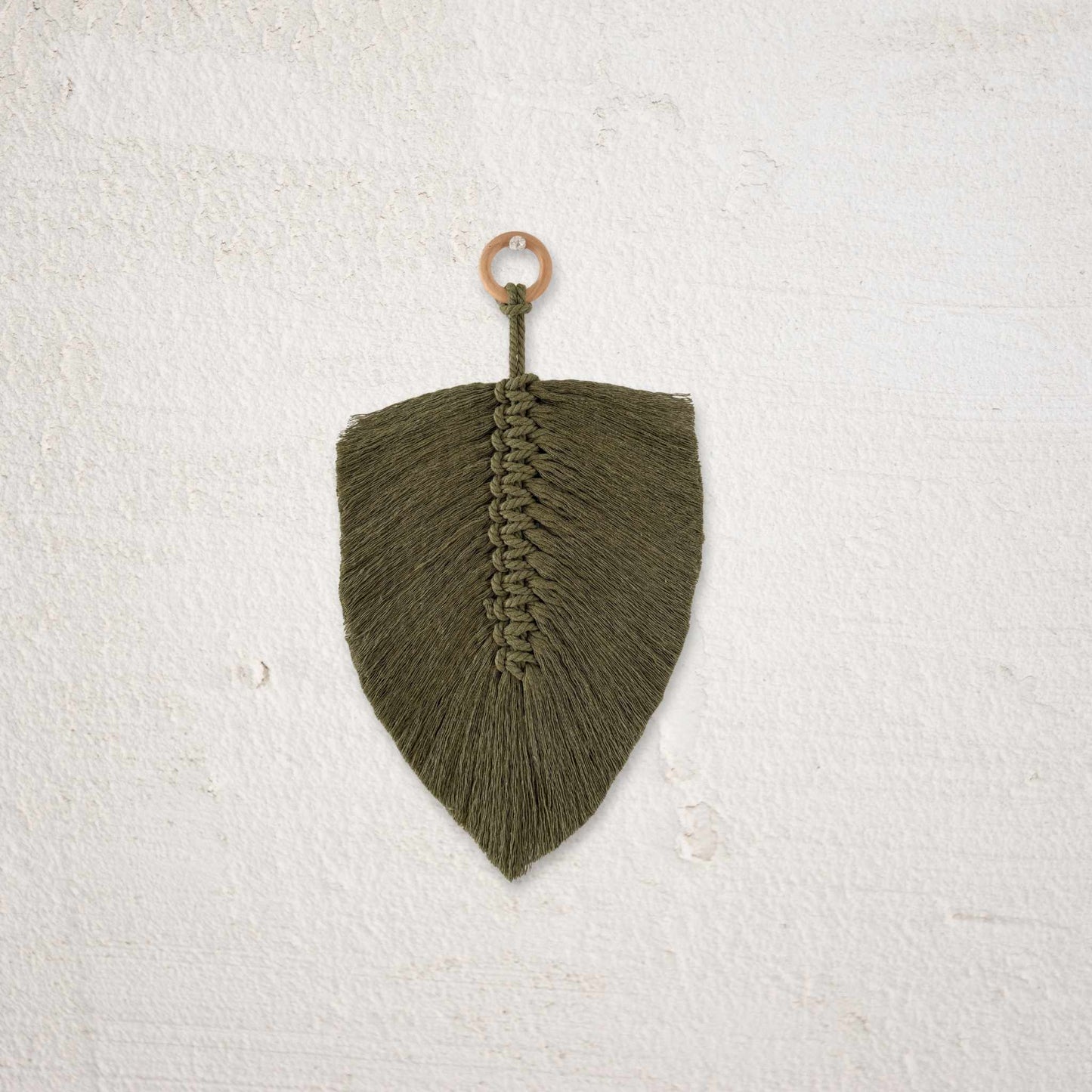 macramé veer kaki wandhanger beginners Soulknots pakket DIY